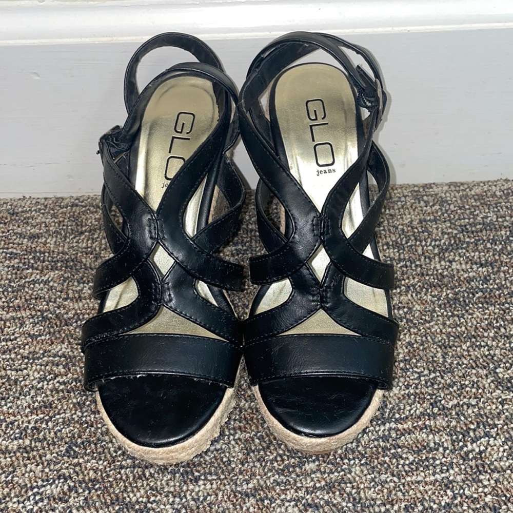 Black wedges-Size 6